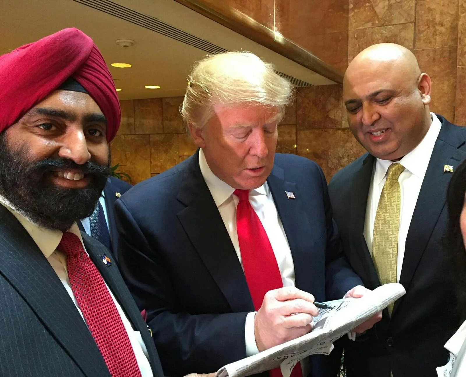 A candid political moment